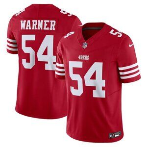 Mens Kids Youths Fred Warner Scarlet Vapor Stitched Jersey